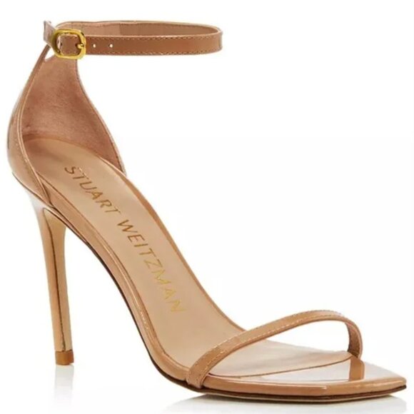 Stuart Weitzman Nudistcurve 100 High Heel Sandals - Picture 1 of 10